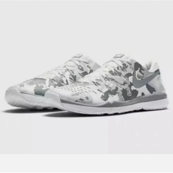 Nike Train Speed 4 Summit White Cool Gray camo mens size 14 gym 843937-101 shoes - Picture 5 of 8